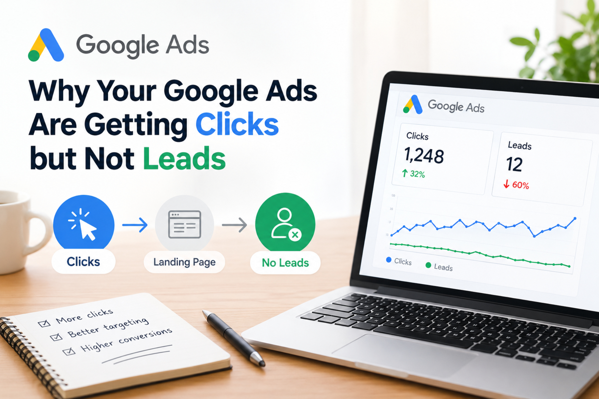 Why Your Google Ads Are Getting Clicks but Not Leads